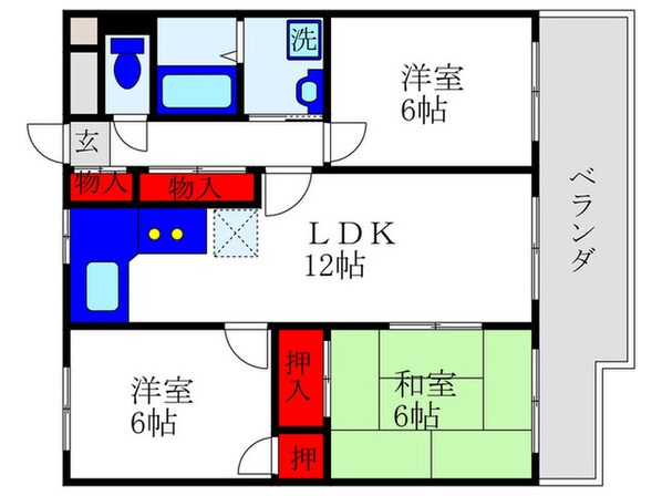 メゾン宮山の物件間取画像